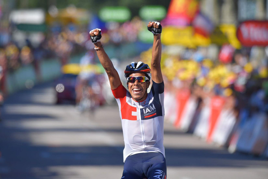 17 July 2016 103rd Tour de France Stage 15 - Bourg-en-Bresse - Culoz 1st - PANTANO Jarlinson (COL) IAM_.jpg