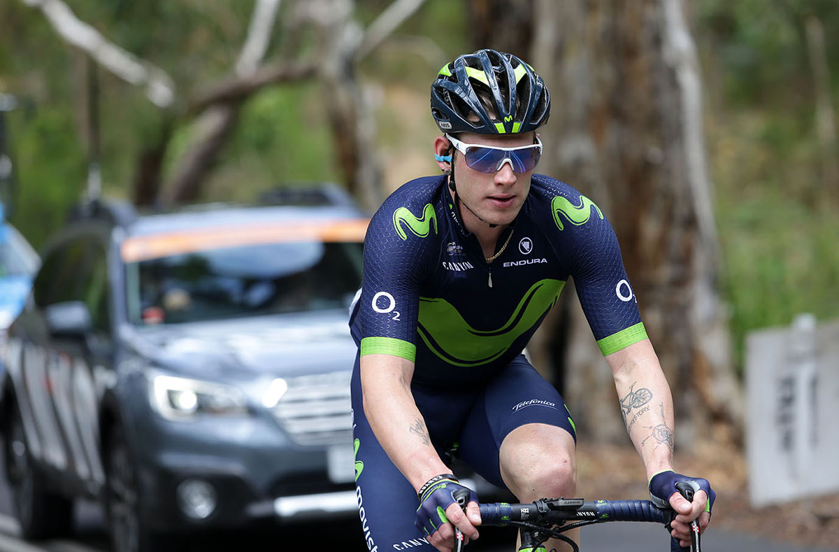 Breakaway rider Movistar team rider Jasha Sutterlin.jpg