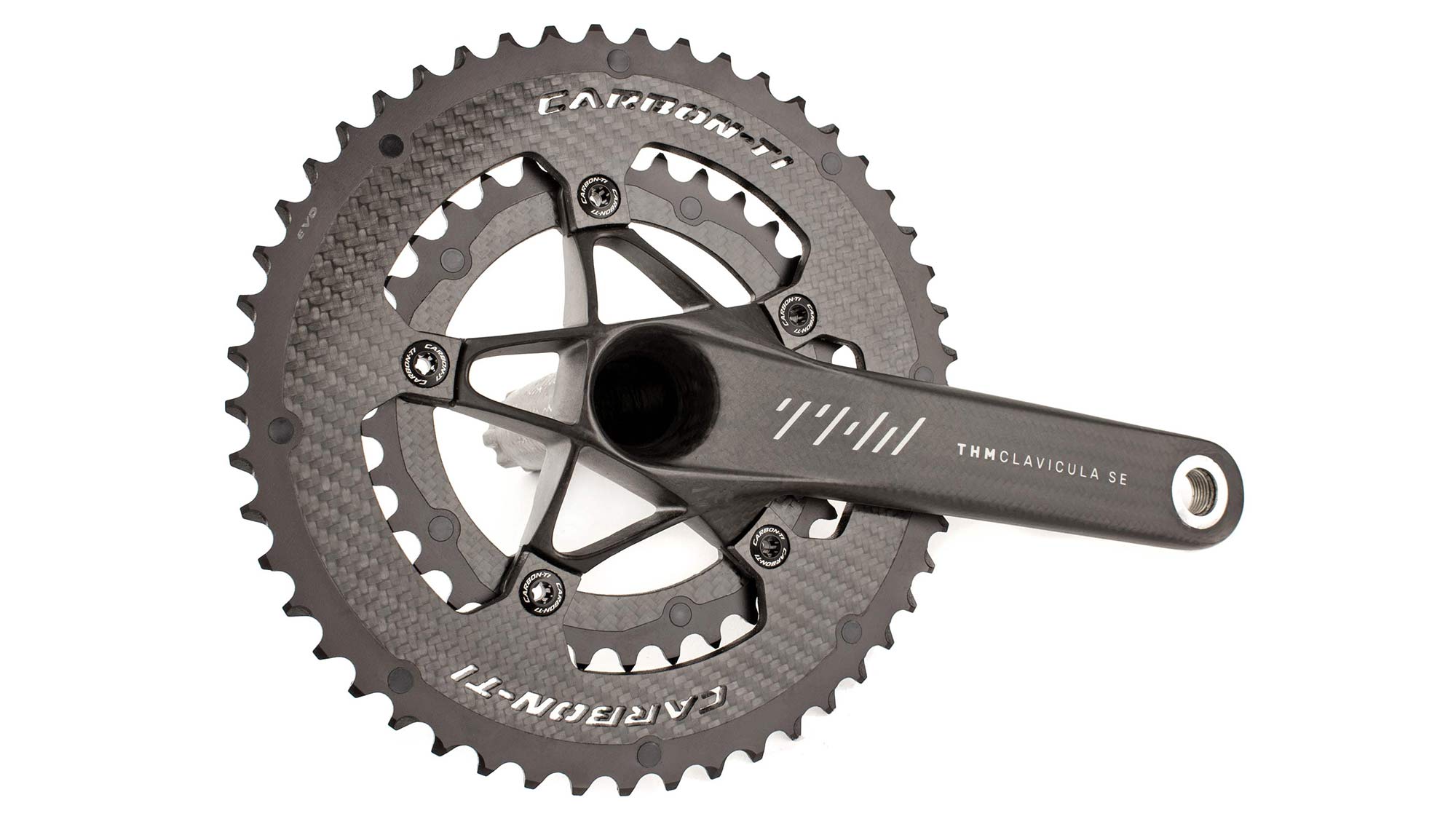 Carbon-Ti-X-Carboring-EVO-chainrings-for-Shimano-12-speed_5-bolt-110BCB-compact-50-34-on-THM-Clavicula-SE-cranks.jpg