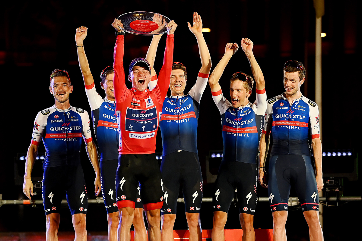 Soudal Quick-Step Vuelta a España 2023 podium.jpg
